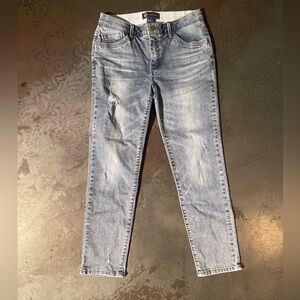 Democracy Light Blue Distressed Skinny Jeans NWOT